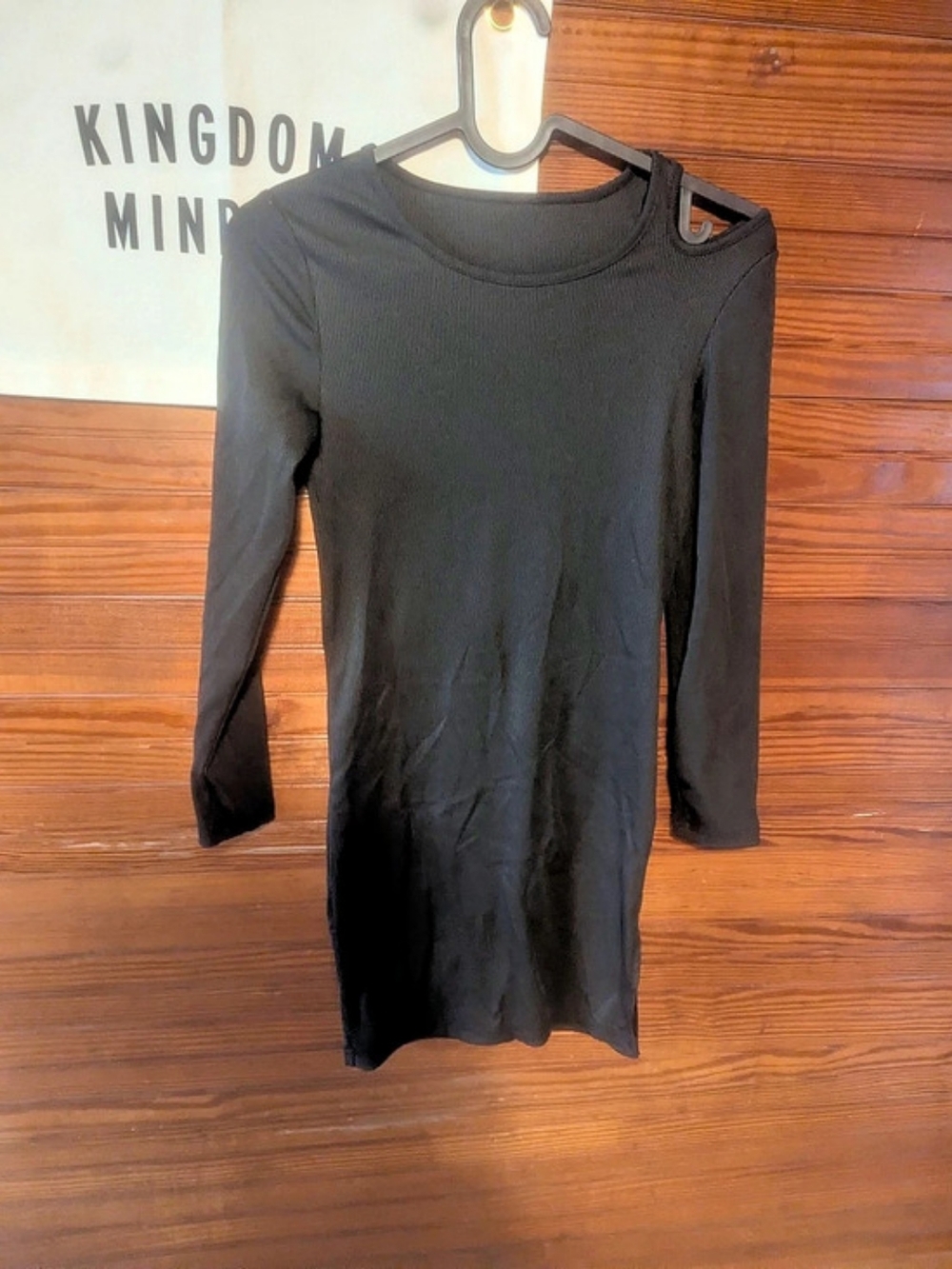Tween Black Ribbed Mini Dress Size Large